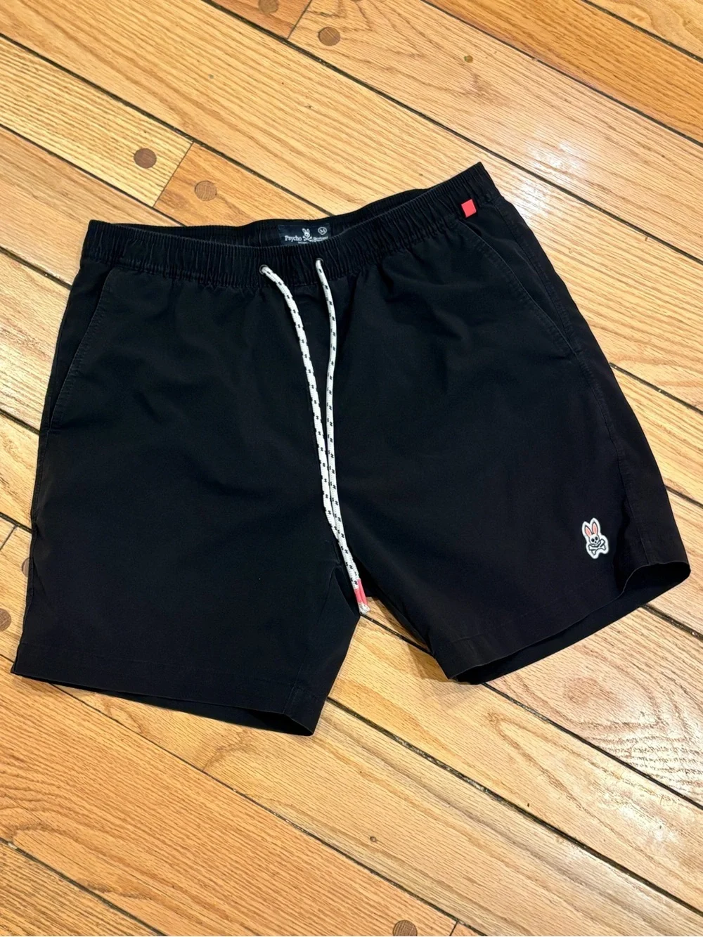 Psycho Bunny Men’s Black Swim Shorts Trunks size medium